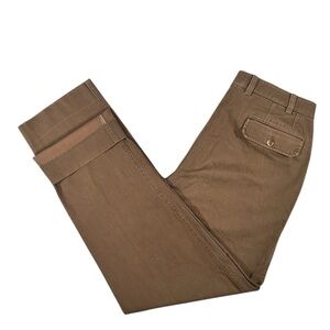 Hiltl The Ultimate Trouser Size 34 chevron weave Brown
